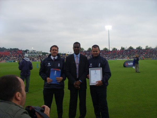 At The Ageas with Michael Holding